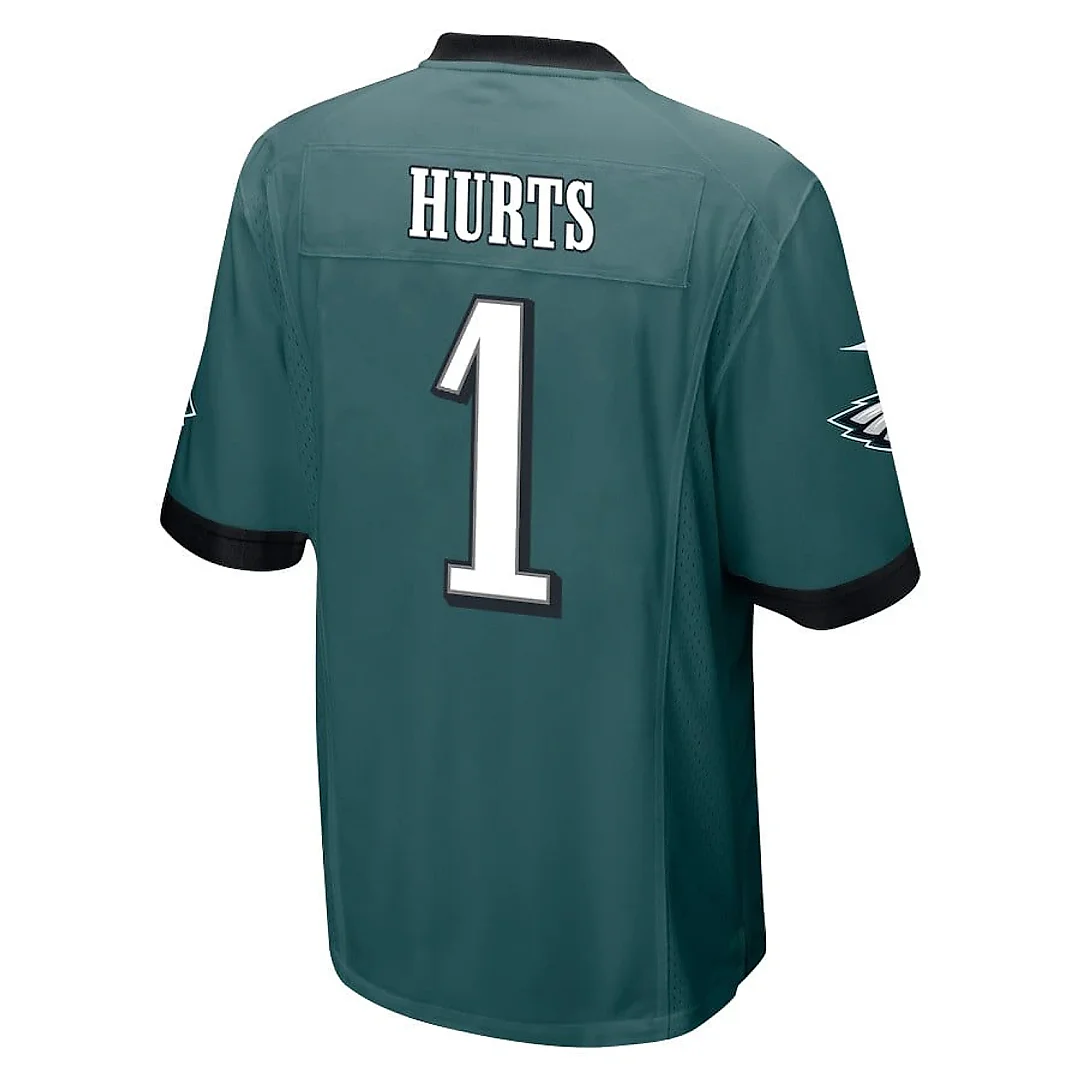 Zennovawear Jalen Hurts 1 Philadelphia Eagles Super Bowl LIX Champions Patch 'New Orleans - Where Legends Are Made' EMBROIDERED Game Men Jersey...