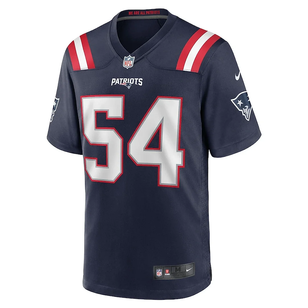 Zennovawear Jalen McKenzie 54 New England Patriots Team Game Men Jersey - Navy