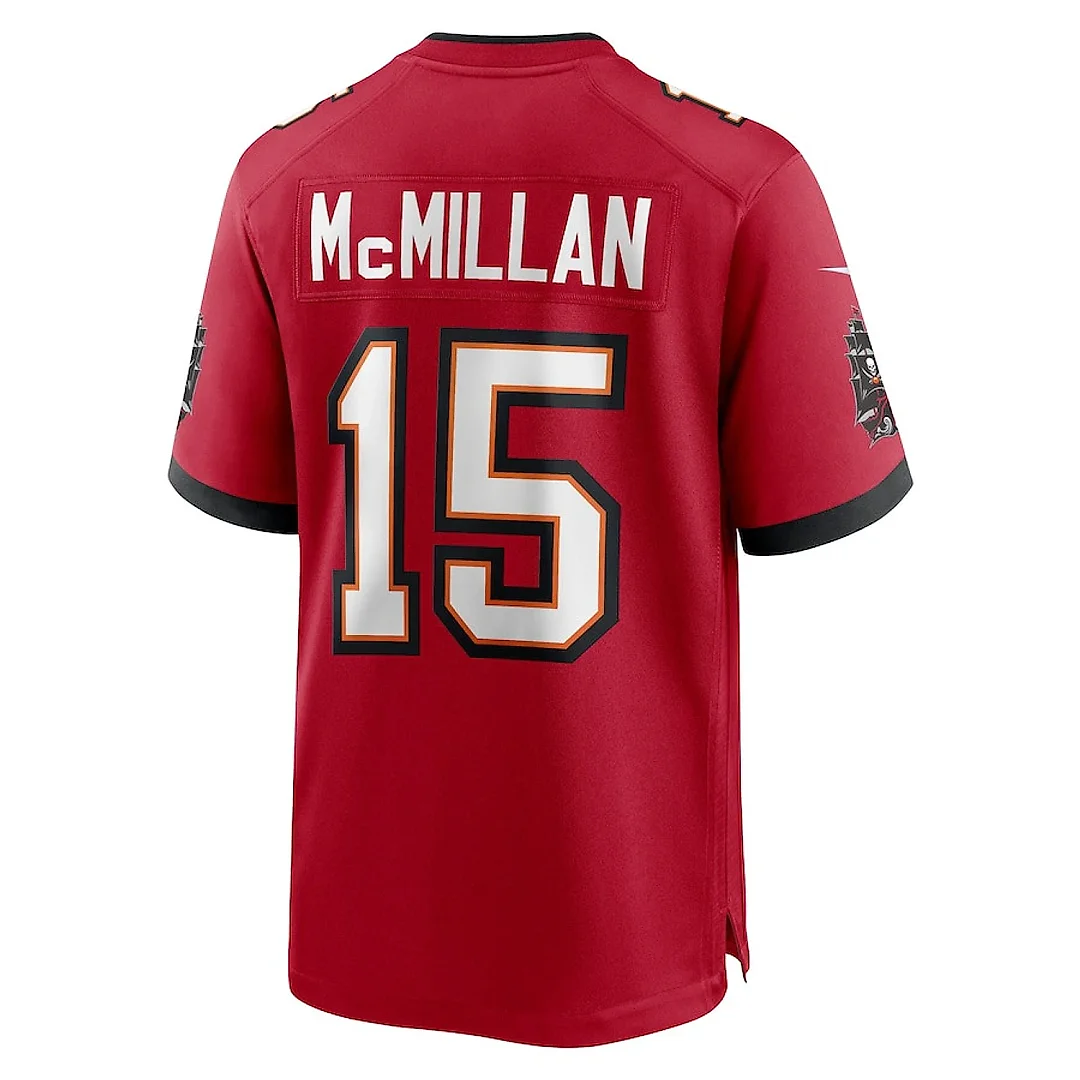 Zennovawear Jalen McMillan 15 Tampa Bay Buccaneers Game Men Jersey - Red