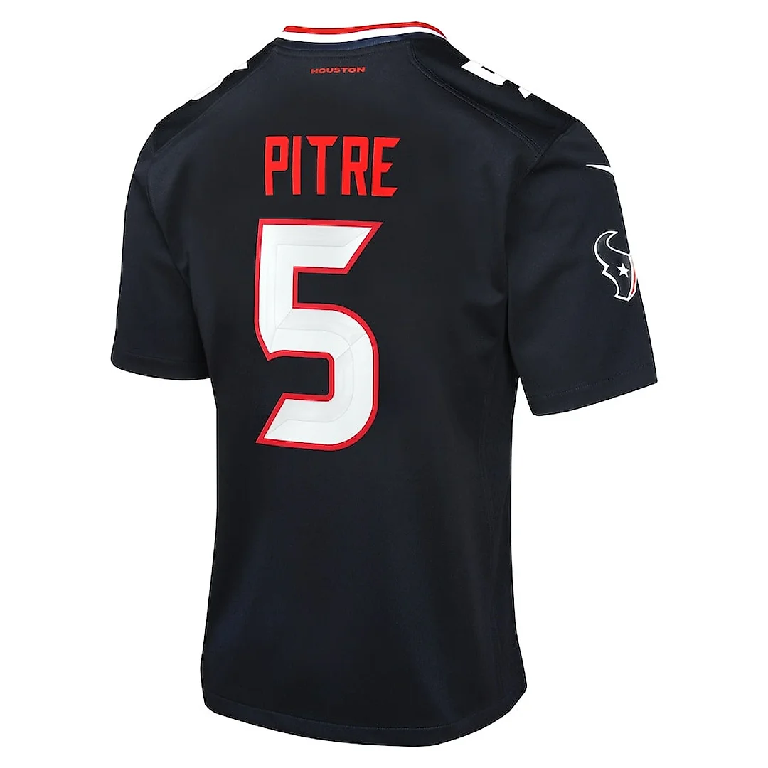 Zennovawear Jalen Pitre 5 Houston Texans Youth Game Jersey - Navy