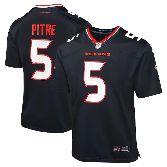 Zennovawear Jalen Pitre 5 Houston Texans Youth Game Jersey - Navy