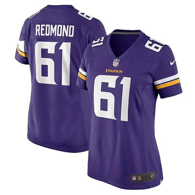 Zennovawear Jalen Redmond 61 Minnesota Vikings Women's Game Jersey - Purple