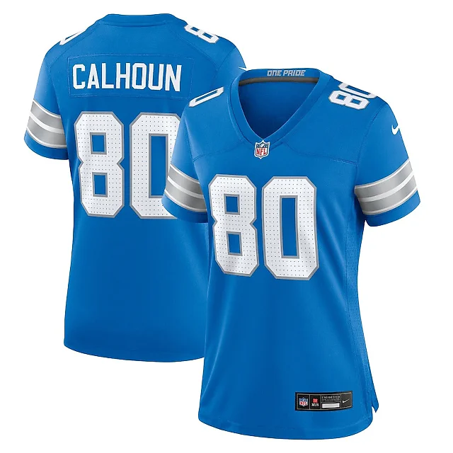 Zennovawear Jalon Calhoun 80 Detroit Lions Women's Game Jersey - Blue