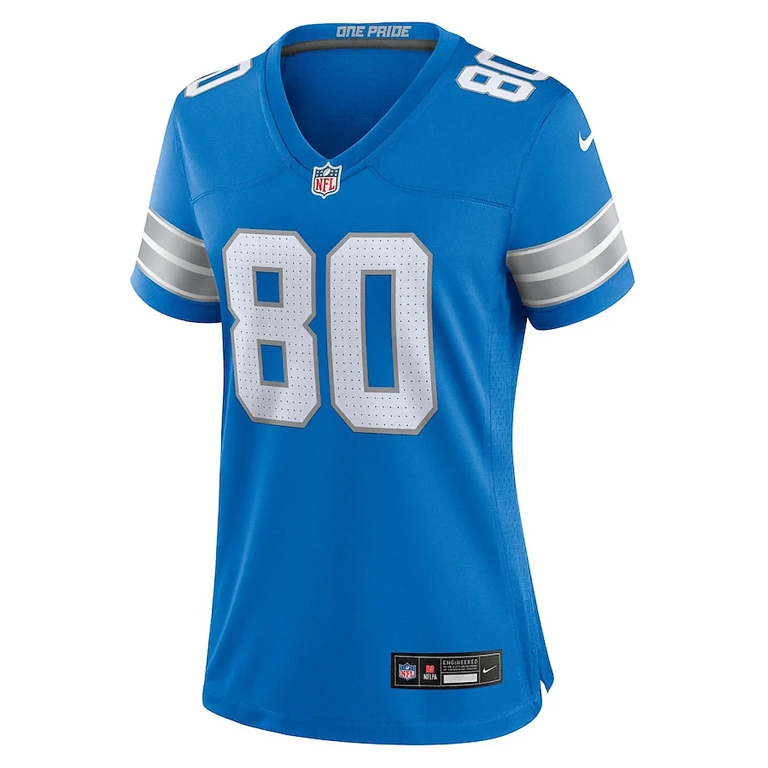 Zennovawear Jalon Calhoun 80 Detroit Lions Women's Game Jersey - Blue