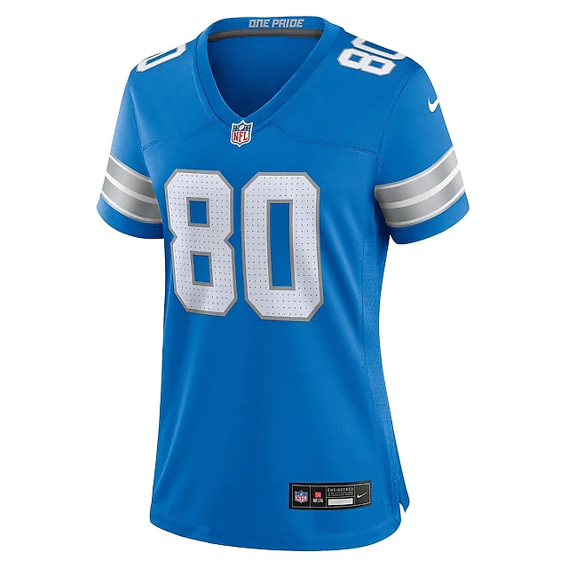 Zennovawear Jalon Calhoun 80 Detroit Lions Women's Game Jersey - Blue