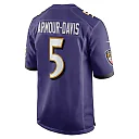 Zennovawear Jalyn Armour-Davis 5 Baltimore Ravens Men Game Jersey - Purple