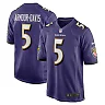 Zennovawear Jalyn Armour-Davis 5 Baltimore Ravens Men Game Jersey - Purple