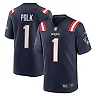 Zennovawear Ja'Lynn Polk 1 New England Patriots Team Game Men Jersey - Navy