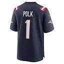 Zennovawear Ja'Lynn Polk 1 New England Patriots Team Game Men Jersey - Navy