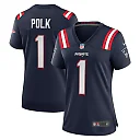Zennovawear Ja'Lynn Polk 1 New England Patriots Women Team Game Jersey - Navy