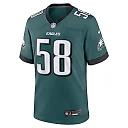Zennovawear Jalyx Hunt 58 Philadelphia Eagles Team Game Men Jersey - Midnight Green