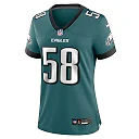 Zennovawear Jalyx Hunt 58 Philadelphia Eagles Women's Team Game Jersey - Midnight Green