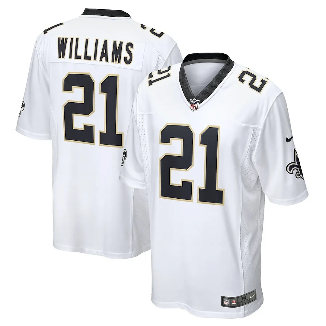 Zennovawear Jamaal Williams 21 New Orleans Saints Game Jersey - Men, White