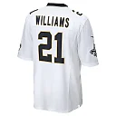 Zennovawear Jamaal Williams 21 New Orleans Saints Game Jersey - Men, White