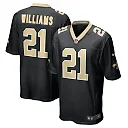 Zennovawear Jamaal Williams 21 New Orleans Saints Men Game Jersey - Black