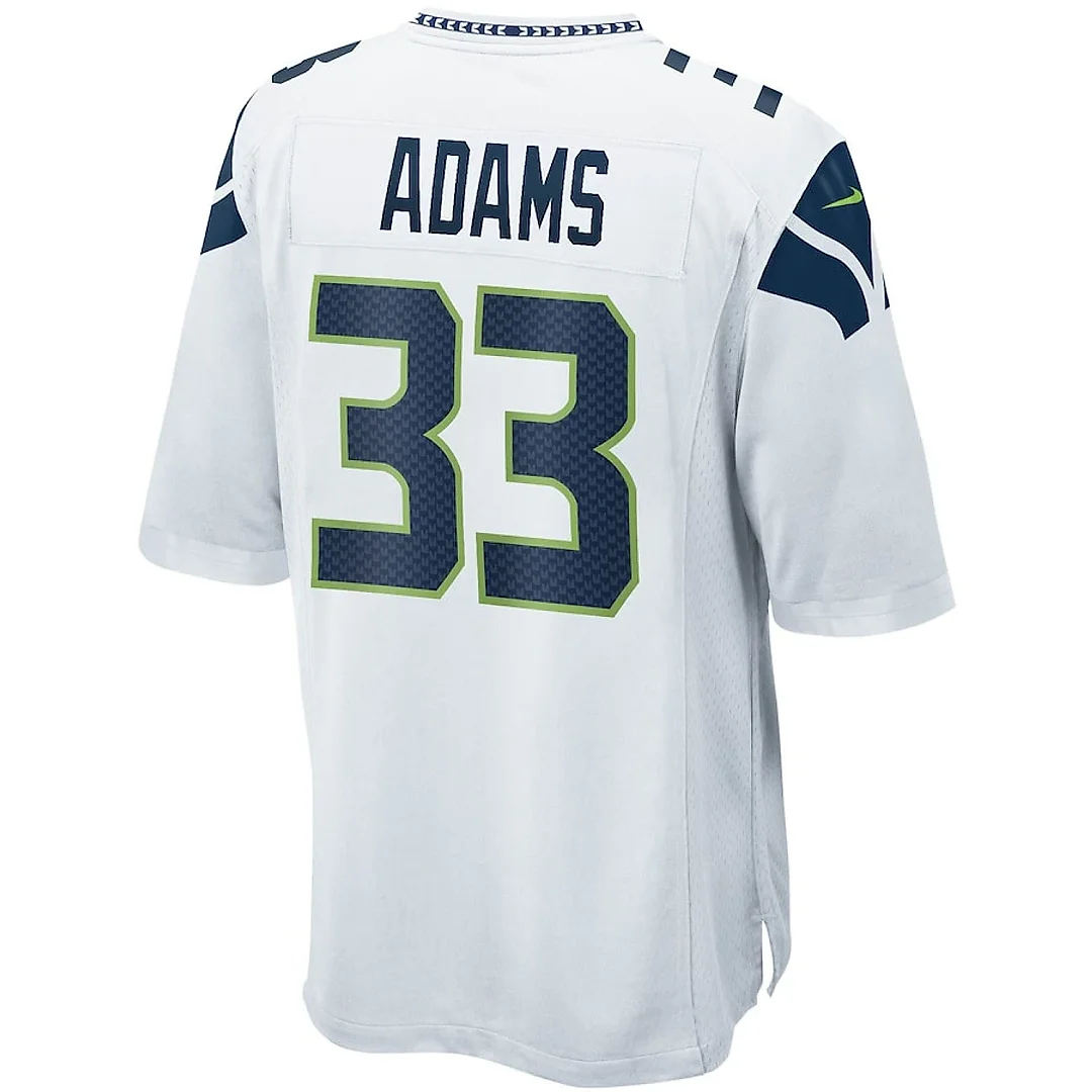 Zennovawear Jamal Adams 33 Seattle Seahawks Men Game Jersey - White