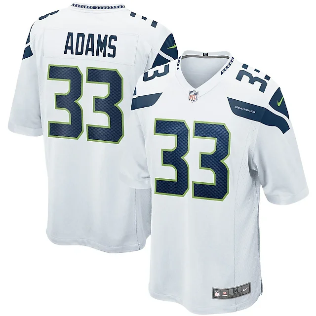 Zennovawear Jamal Adams 33 Seattle Seahawks Men Game Jersey - White