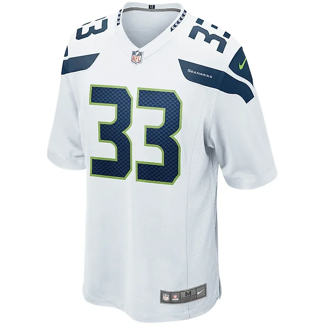 Zennovawear Jamal Adams 33 Seattle Seahawks Men Game Jersey - White