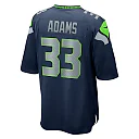 Zennovawear Jamal Adams 33 Seattle Seahawks Men Game Team Jersey - College Navy