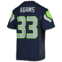 Zennovawear Jamal Adams 33 Seattle Seahawks YOUTH Jersey - College Navy