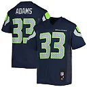 Zennovawear Jamal Adams 33 Seattle Seahawks YOUTH Jersey - College Navy