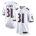 Zennovawear Jamal Lewis 31 Baltimore Ravens Men Retired Game Jersey - White