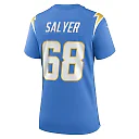 Zennovawear Jamaree Salyer 68 Los Angeles Chargers Women Game Jersey - Powder Blue