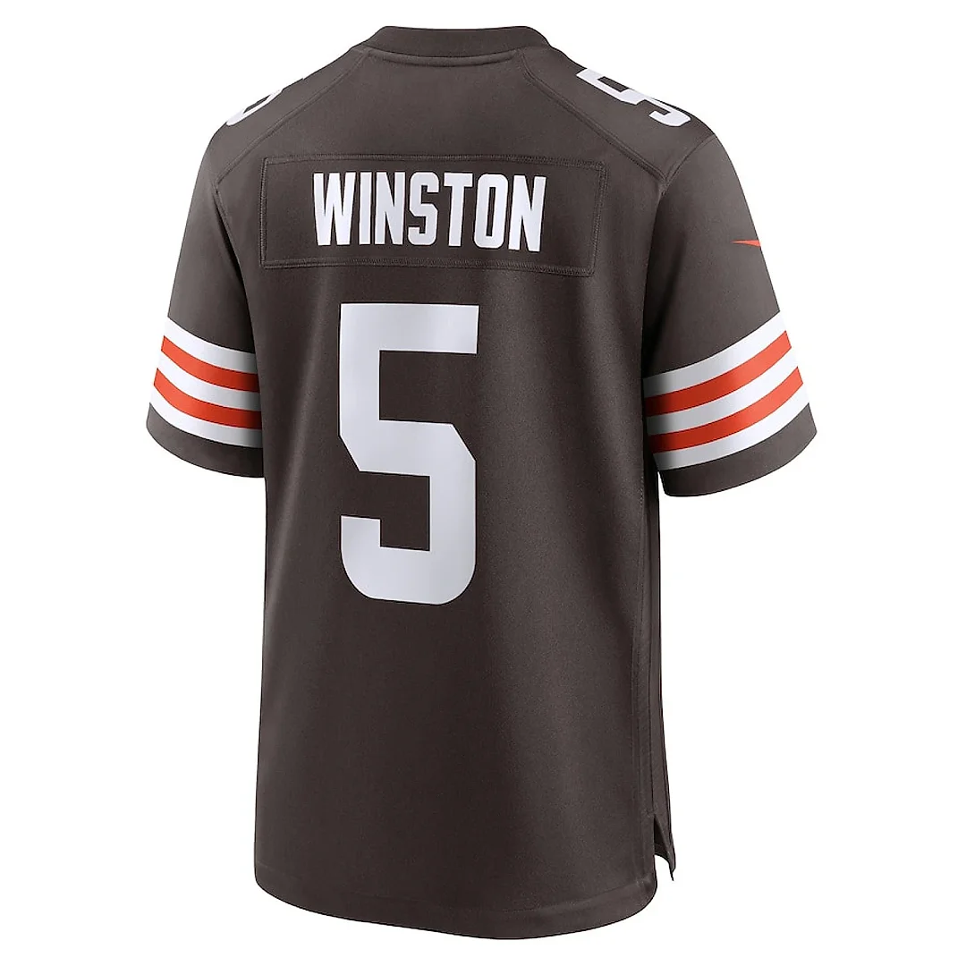 Zennovawear Jameis Winston 5 Cleveland Browns Team Game Men Jersey - Brown