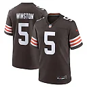 Zennovawear Jameis Winston 5 Cleveland Browns Team Game Men Jersey - Brown