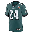 Zennovawear James Bradberry IV 24 Philadelphia Eagles Super Bowl LIX YOUTH Jersey - Midnight Green