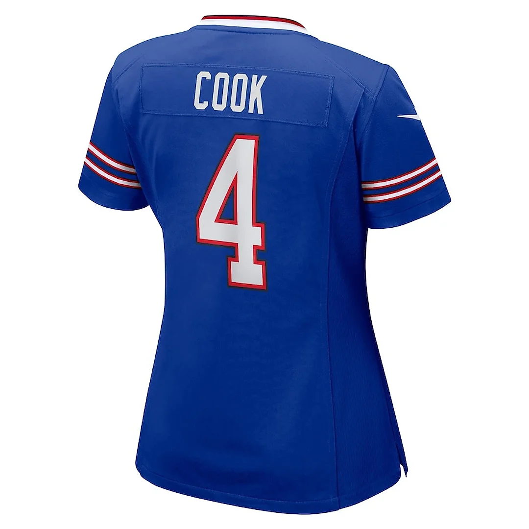 Zennovawear James Cook 4 Buffalo Bills Women Game Jersey - Royal