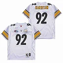 Zennovawear James Harrison 92 Pittsburgh Steelers Super Bowl XL Retro Throwback Men Jersey - White
