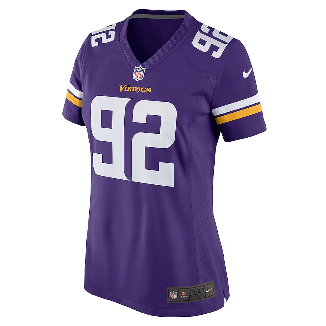 Zennovawear James Lynch 92 Minnesota Vikings Women Game Jersey - Purple