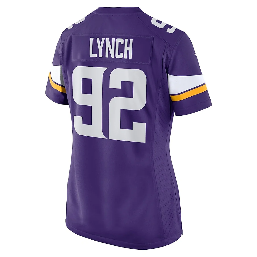 Zennovawear James Lynch 92 Minnesota Vikings Women Game Jersey - Purple