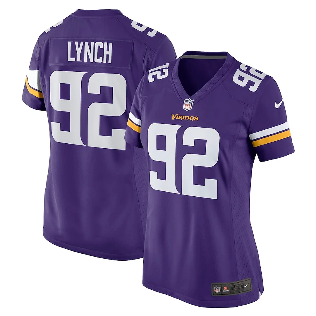 Zennovawear James Lynch 92 Minnesota Vikings Women Game Jersey - Purple