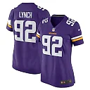 Zennovawear James Lynch 92 Minnesota Vikings Women Game Jersey - Purple
