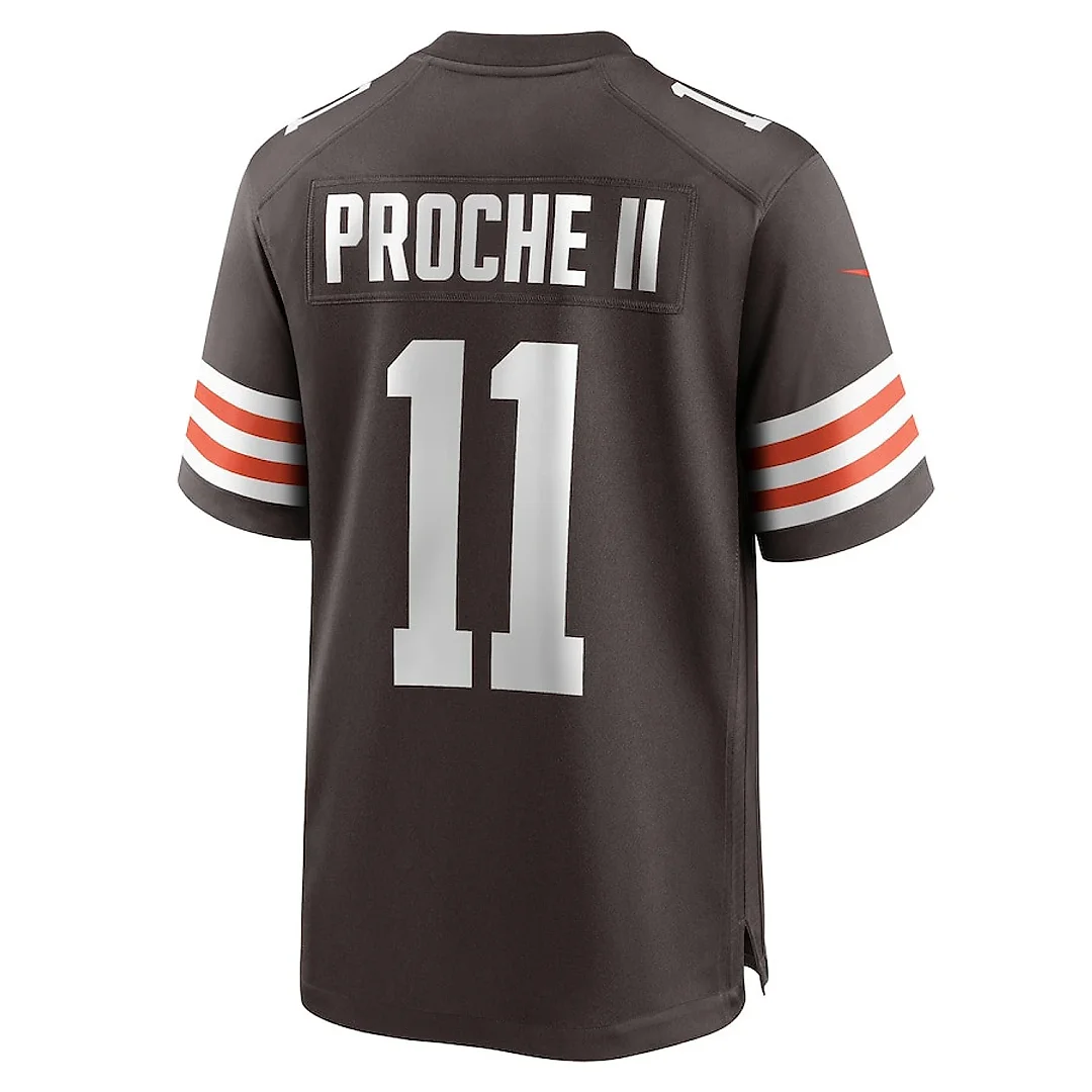 Zennovawear James Proche II 11 Cleveland Browns Game Men Jersey - Brown