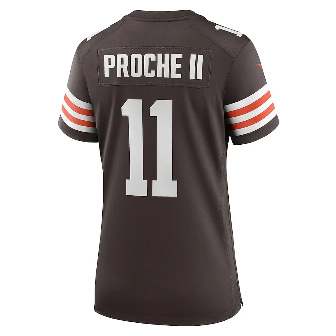 Zennovawear James Proche II 11 Cleveland Browns Game Women Jersey - Brown