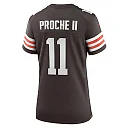 Zennovawear James Proche II 11 Cleveland Browns Game Women Jersey - Brown