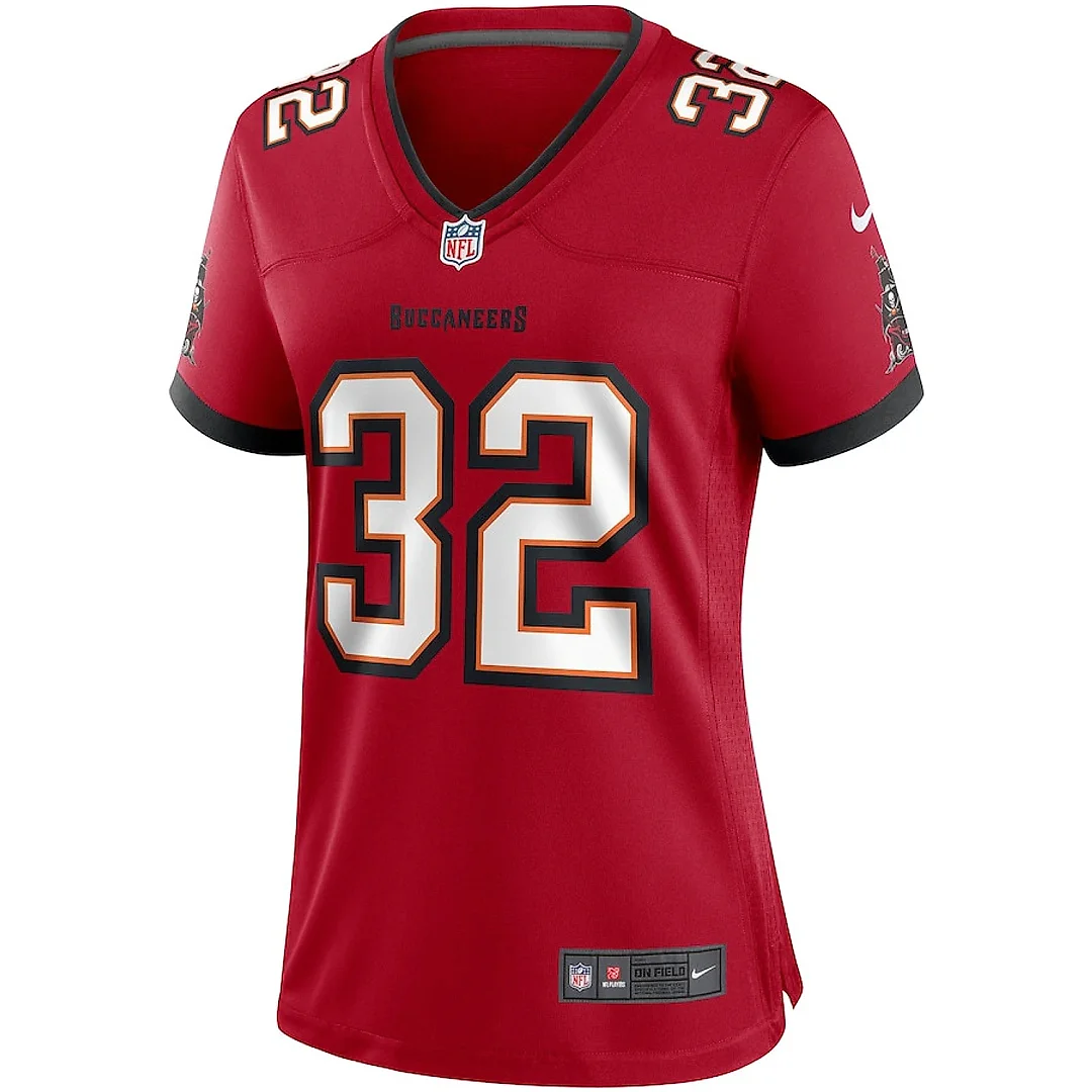 Zennovawear James Wilder 32 Tampa Bay Buccaneers Women Game Retired Jersey - Red