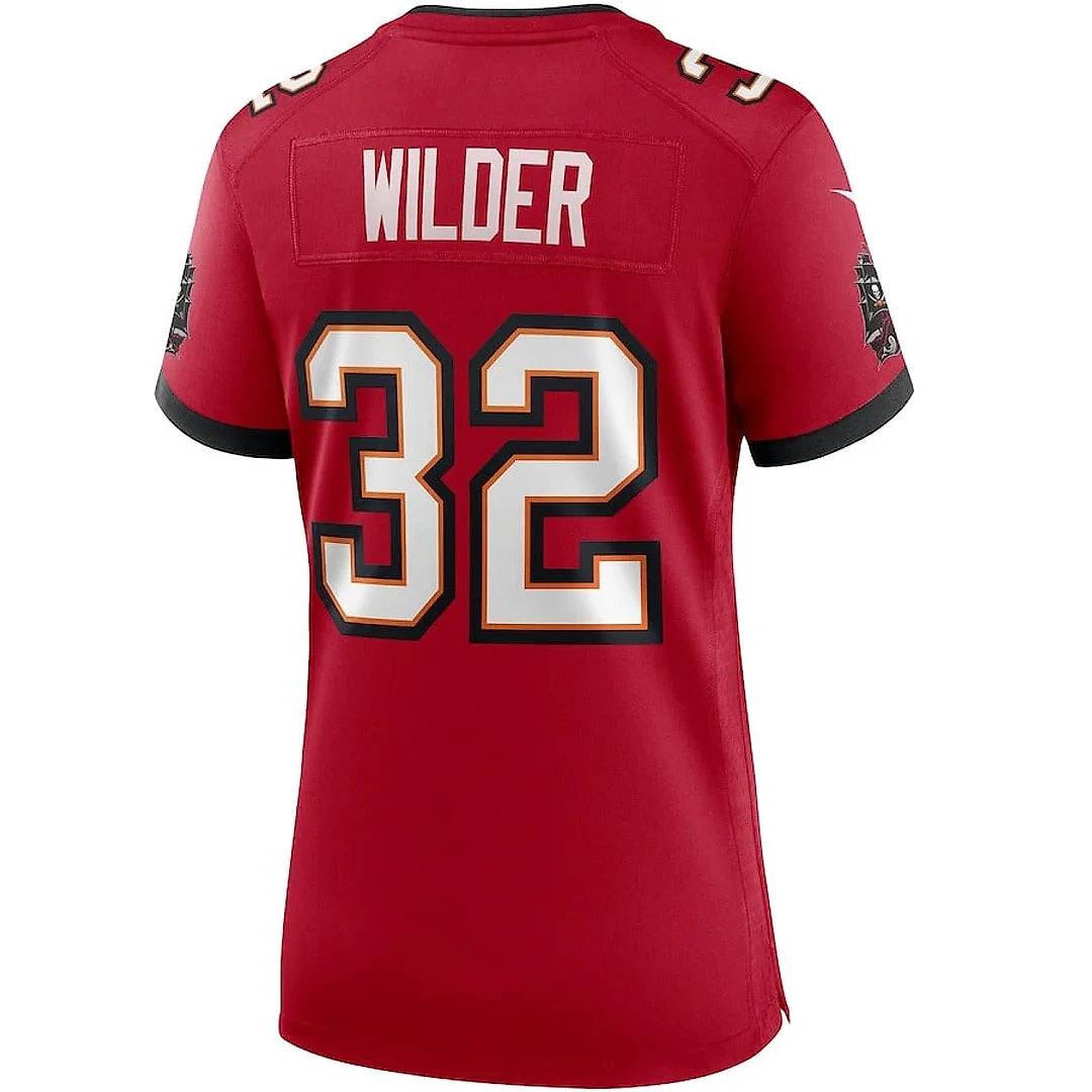Zennovawear James Wilder 32 Tampa Bay Buccaneers Women Game Retired Jersey - Red