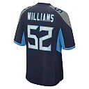 Zennovawear James Williams 52 Tennessee Titans Game Men Jersey - Navy