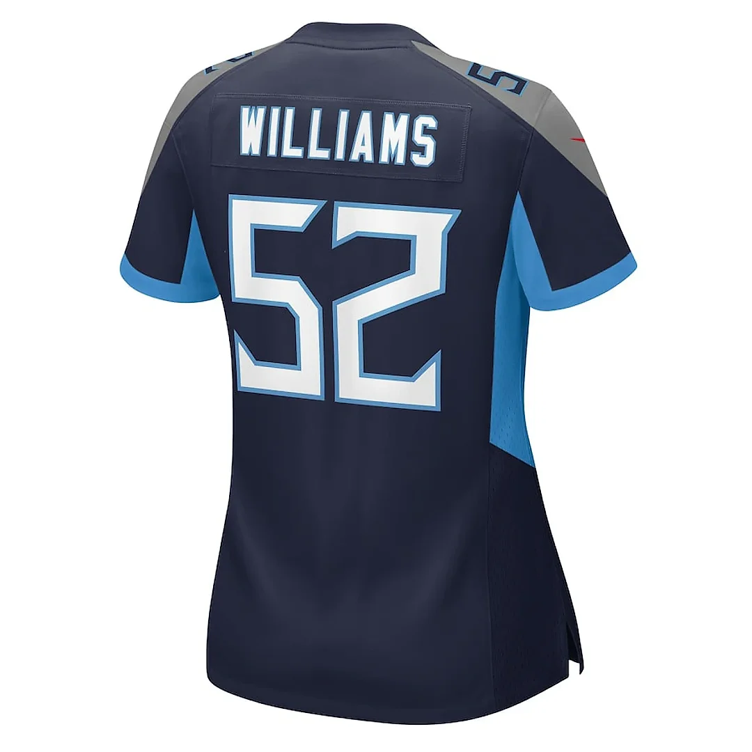 Zennovawear James Williams 52 Tennessee Titans Women's Game Jersey - Navy