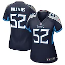 Zennovawear James Williams 52 Tennessee Titans Women's Game Jersey - Navy