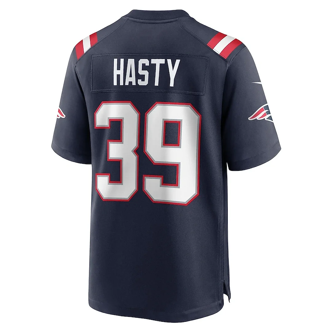 Zennovawear Jamycal Hasty 39 New England Patriots Game Men Jersey - Navy