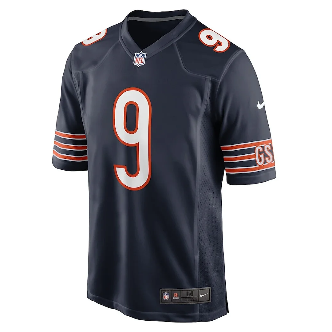 Zennovawear Jaquan Brisker 9 Chicago Bears Game Men Jersey - Navy