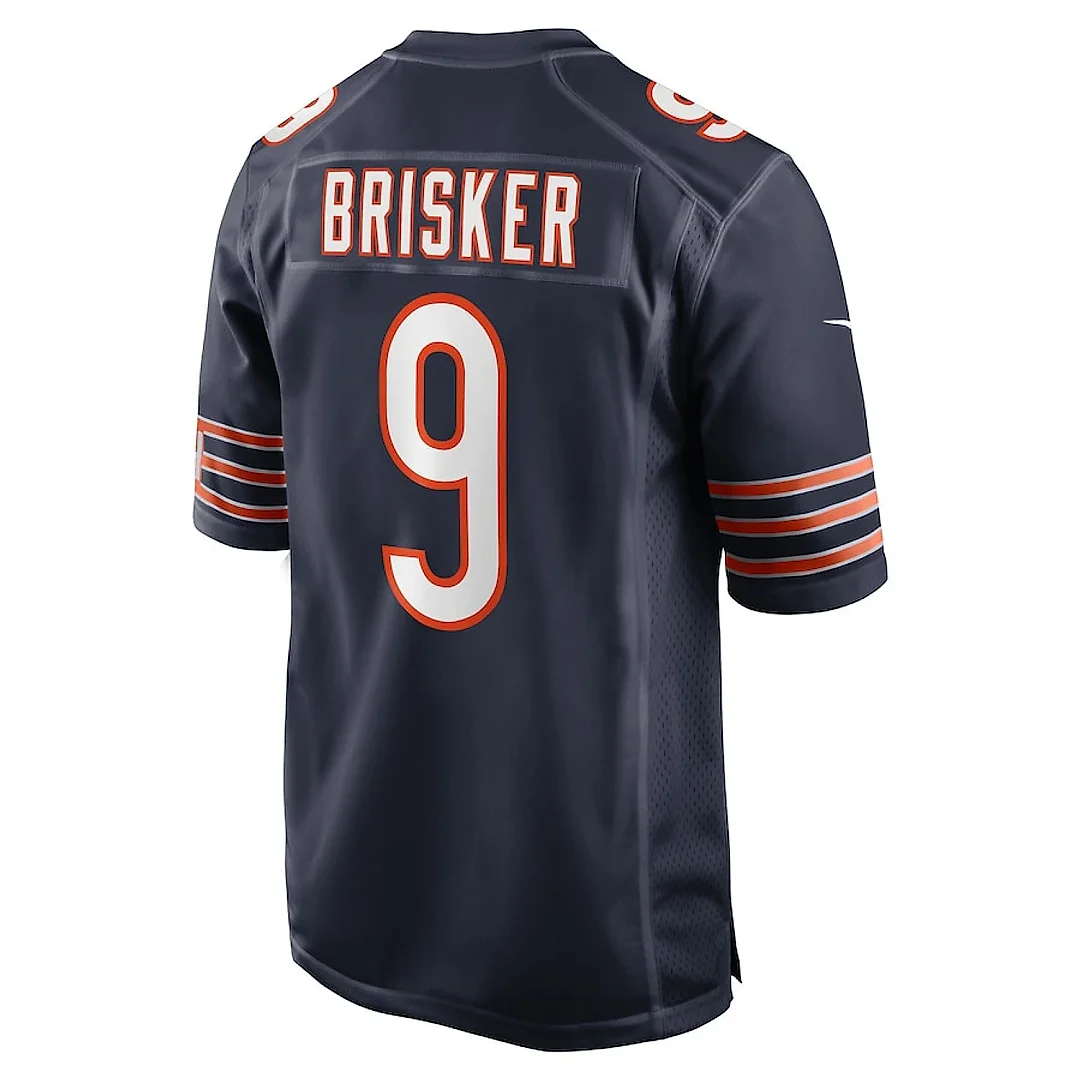 Zennovawear Jaquan Brisker 9 Chicago Bears Game Men Jersey - Navy