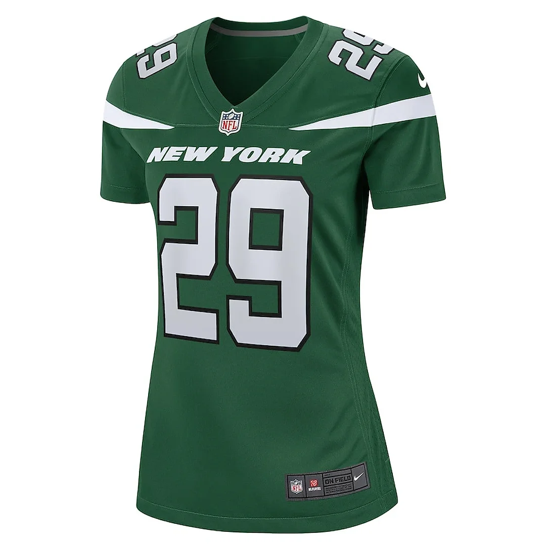 Zennovawear Jarrick Bernard 29 New York Jets Women's Game Jersey - Gotham Green