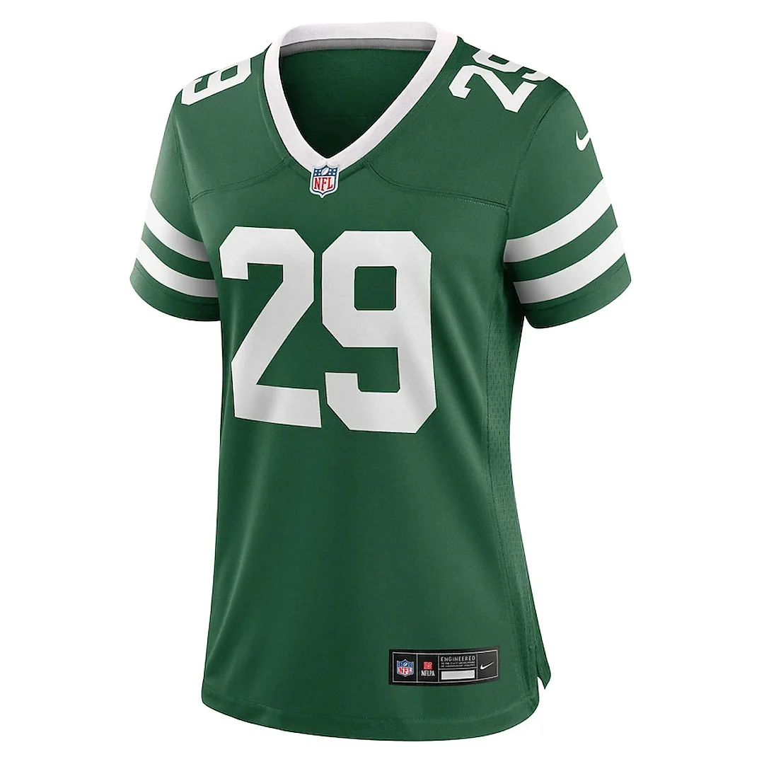 Zennovawear Jarrick Bernard 29 New York Jets Women's Team Game Jersey - Legacy Green