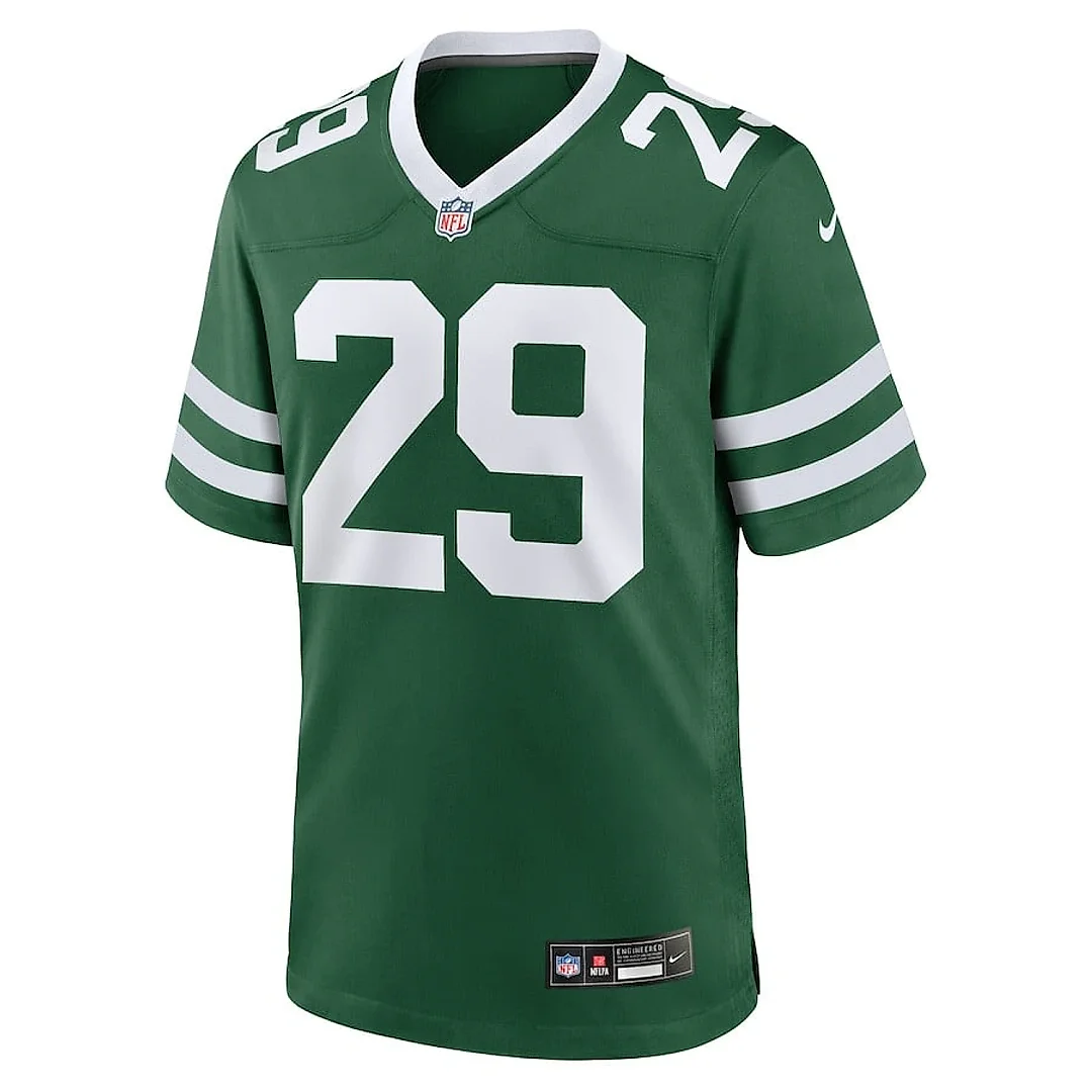 Zennovawear Jarrick Bernard-Converse 29 New York Jets Team Game Men Jersey - Legacy Green